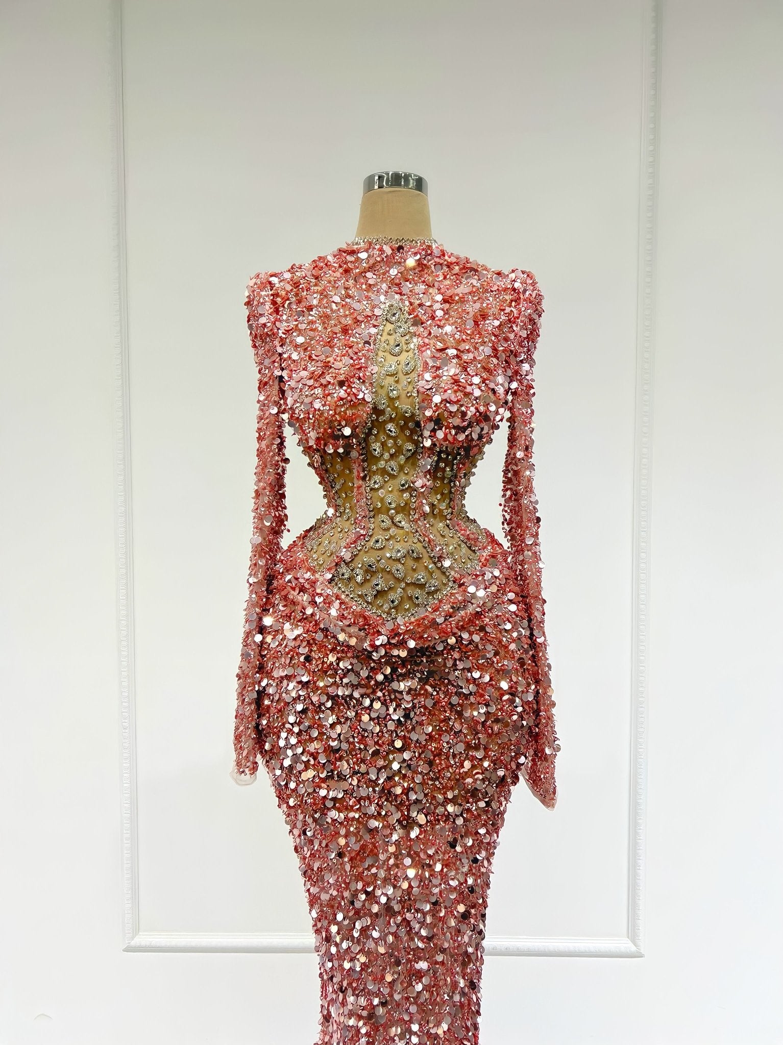 Long DressLong SleevesLuxoriousWomen - Blini Fashion House