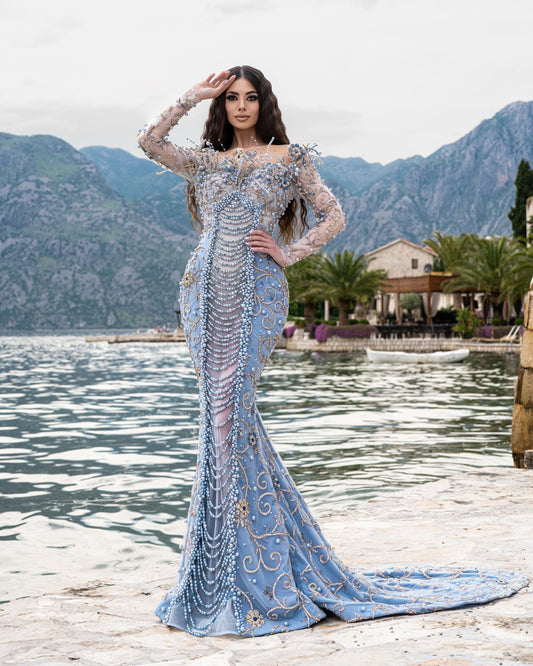 BeadsBlueCrystalsWomen - Blini Fashion House