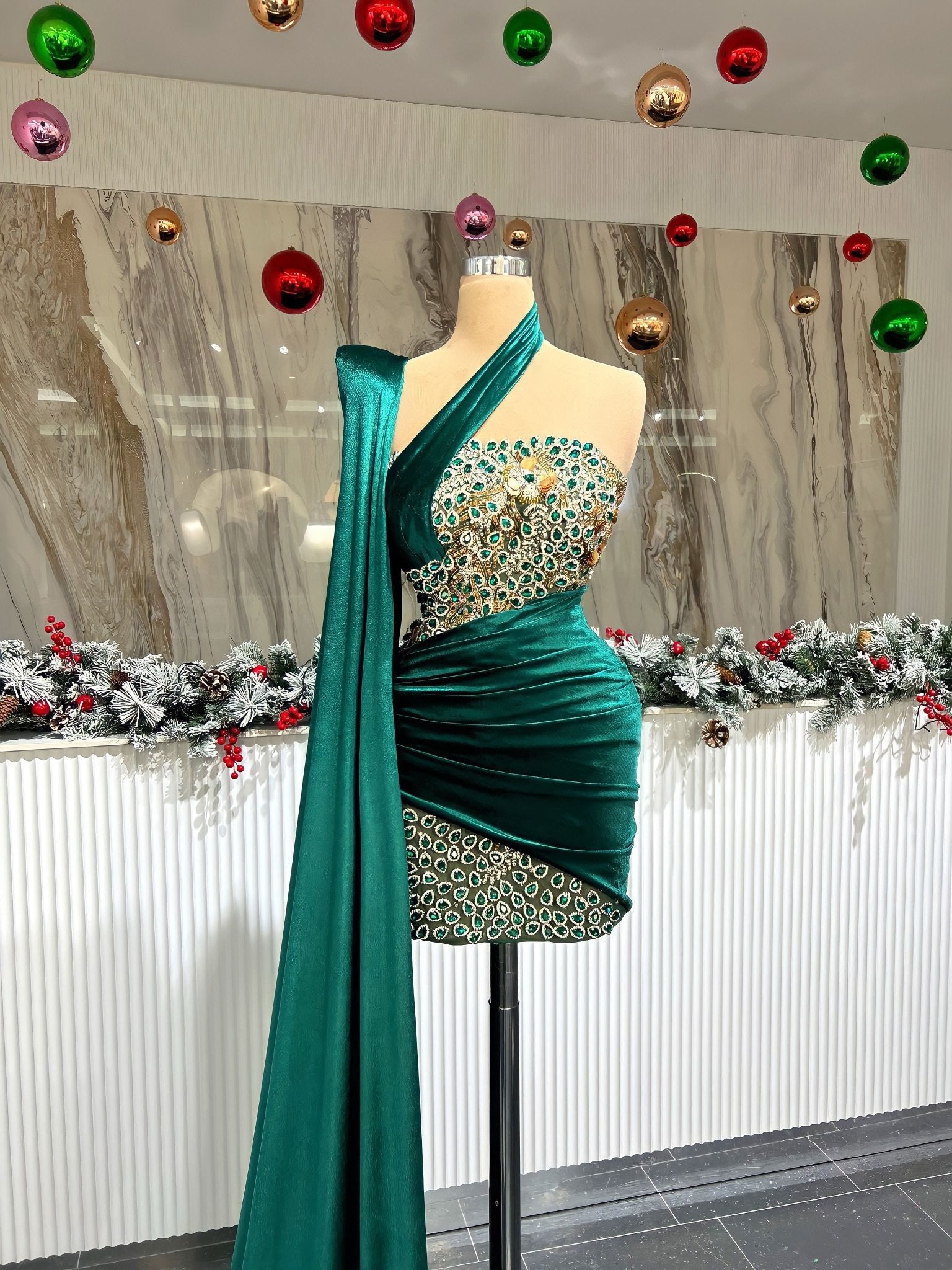 Cocktail DressCrystalsLuxoriousWomen - Blini Fashion House