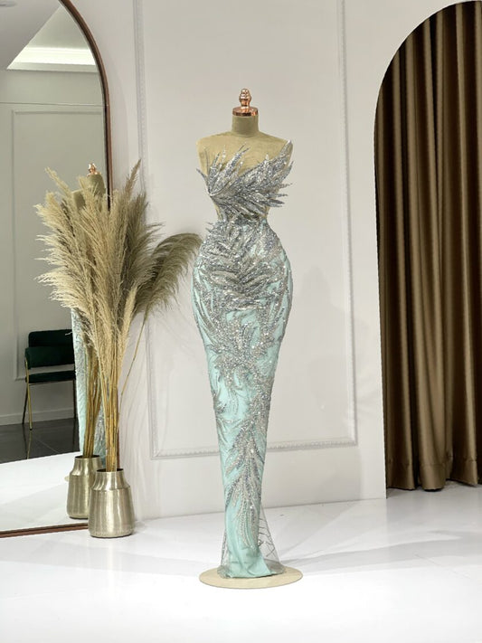 Long DressLuxoriousShineWomen - Blini Fashion House