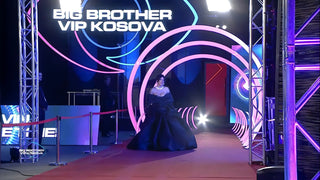Elegant Ledi Vokshi Graces Big Brother VIP Kosova in Mesmerizing Black Attire