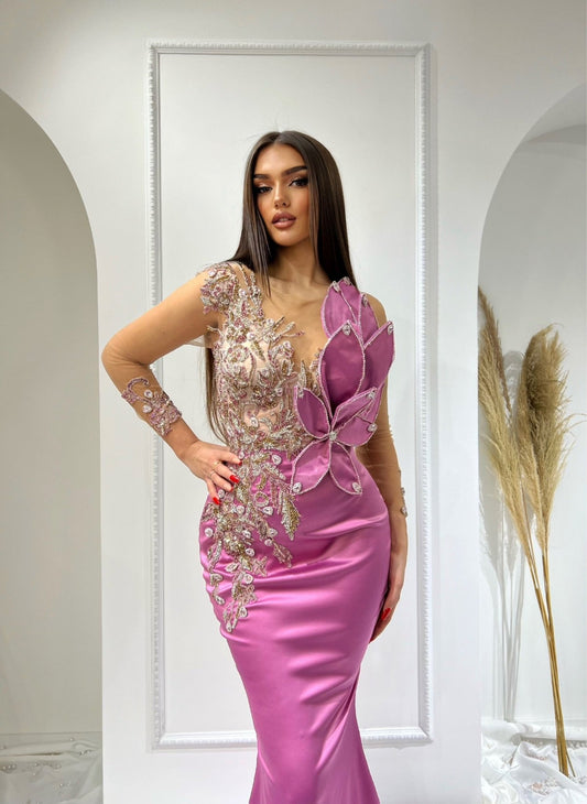 BeadsLong DressLuxoriousWomen - Blini Fashion House