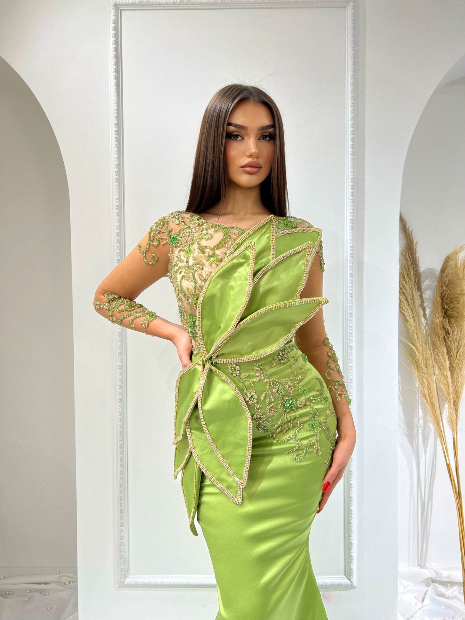 BeadsLong DressLuxoriousWomen - Blini Fashion House