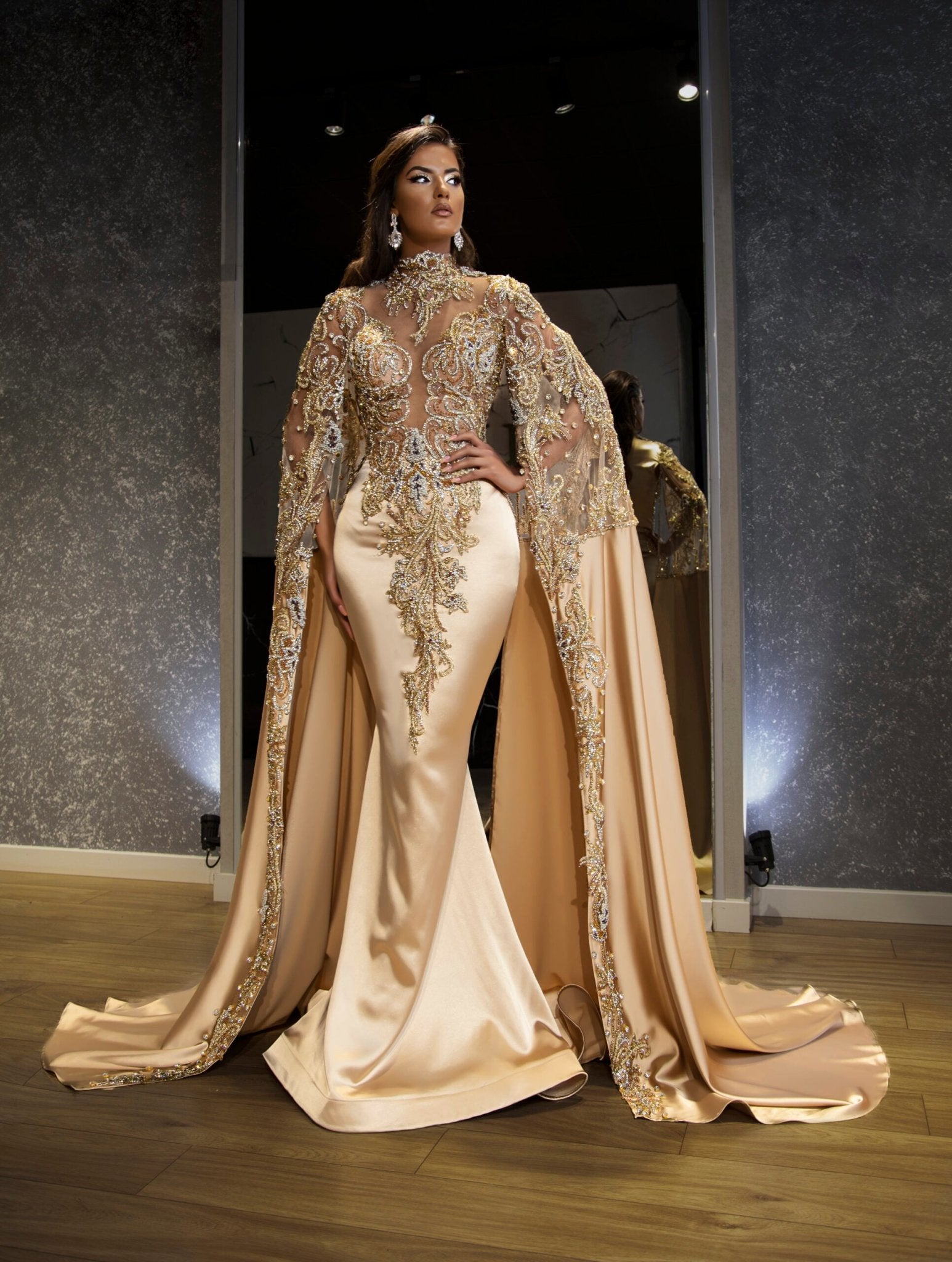 BeadsLong DressLuxoriousWomen - Blini Fashion House