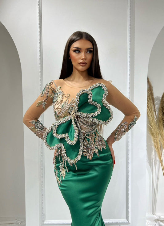 BeadsLong DressLuxoriousWomen - Blini Fashion House