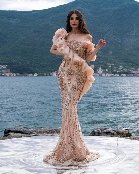 BeadsBeigeCrystals - Blini Fashion House