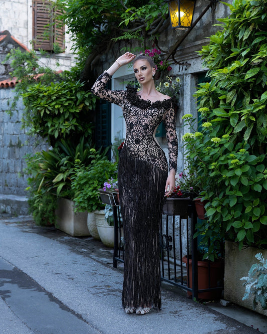 BeadsBlackCrystals - Blini Fashion House