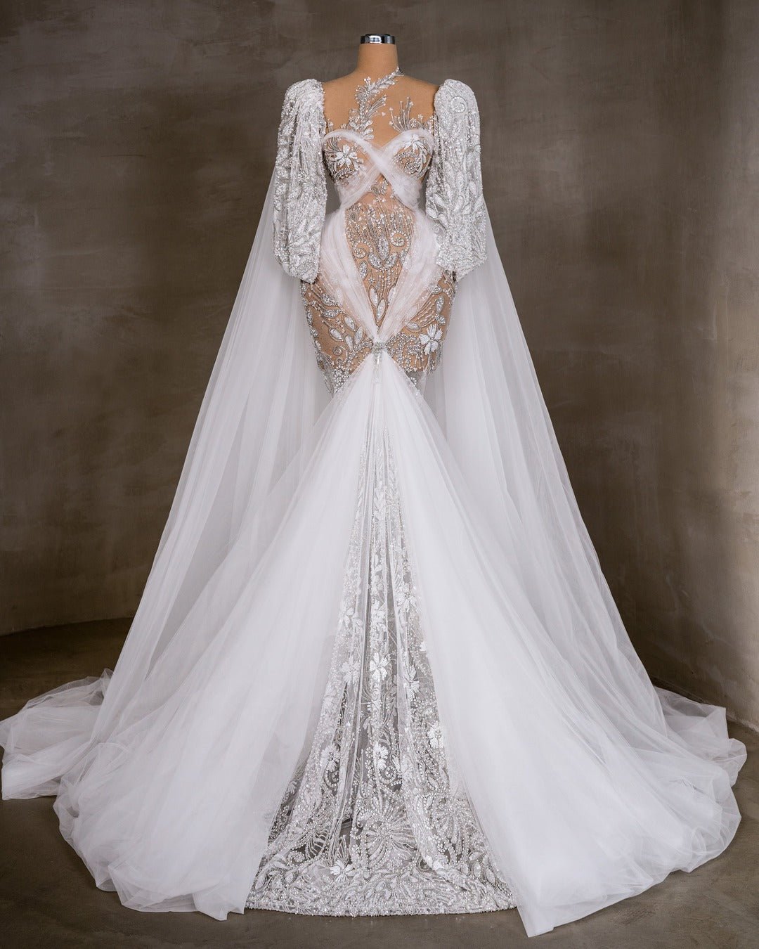 Luxurious Tulle Wedding Gown for Brides