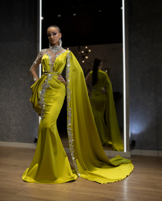 BeadsLong DressLuxoriousWomen - Blini Fashion House