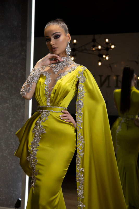 BeadsLong DressLuxoriousWomen - Blini Fashion House