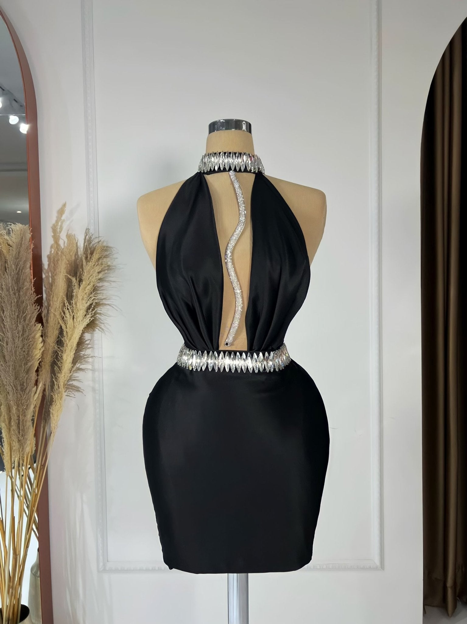 Cocktail DressCrystalsLuxoriousWomen - Blini Fashion House