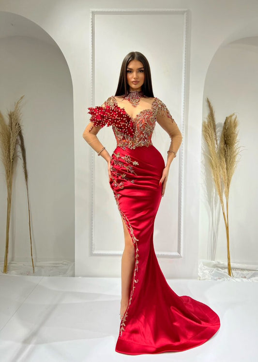 BeadsLong DressLuxoriousWomen - Blini Fashion House