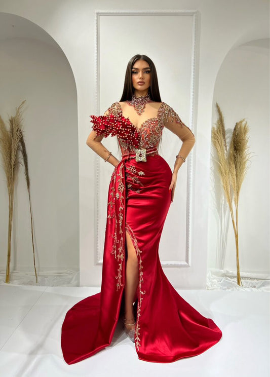 BeadsLong DressLuxoriousWomen - Blini Fashion House