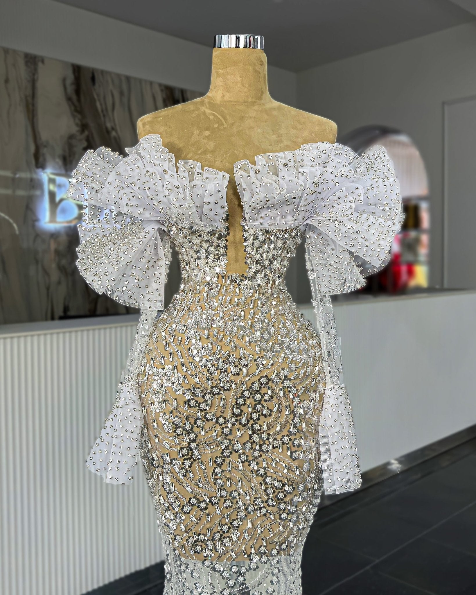 BridalCrystalsGownWomen - Blini Fashion House