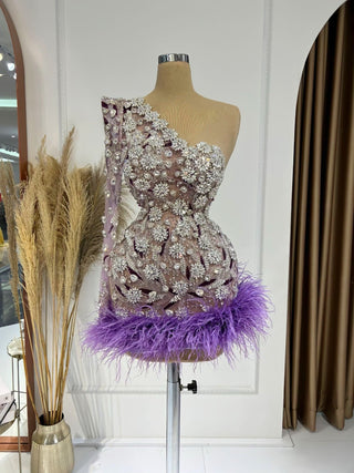 BeadsCocktail DressCrystalsWomen - Blini Fashion House
