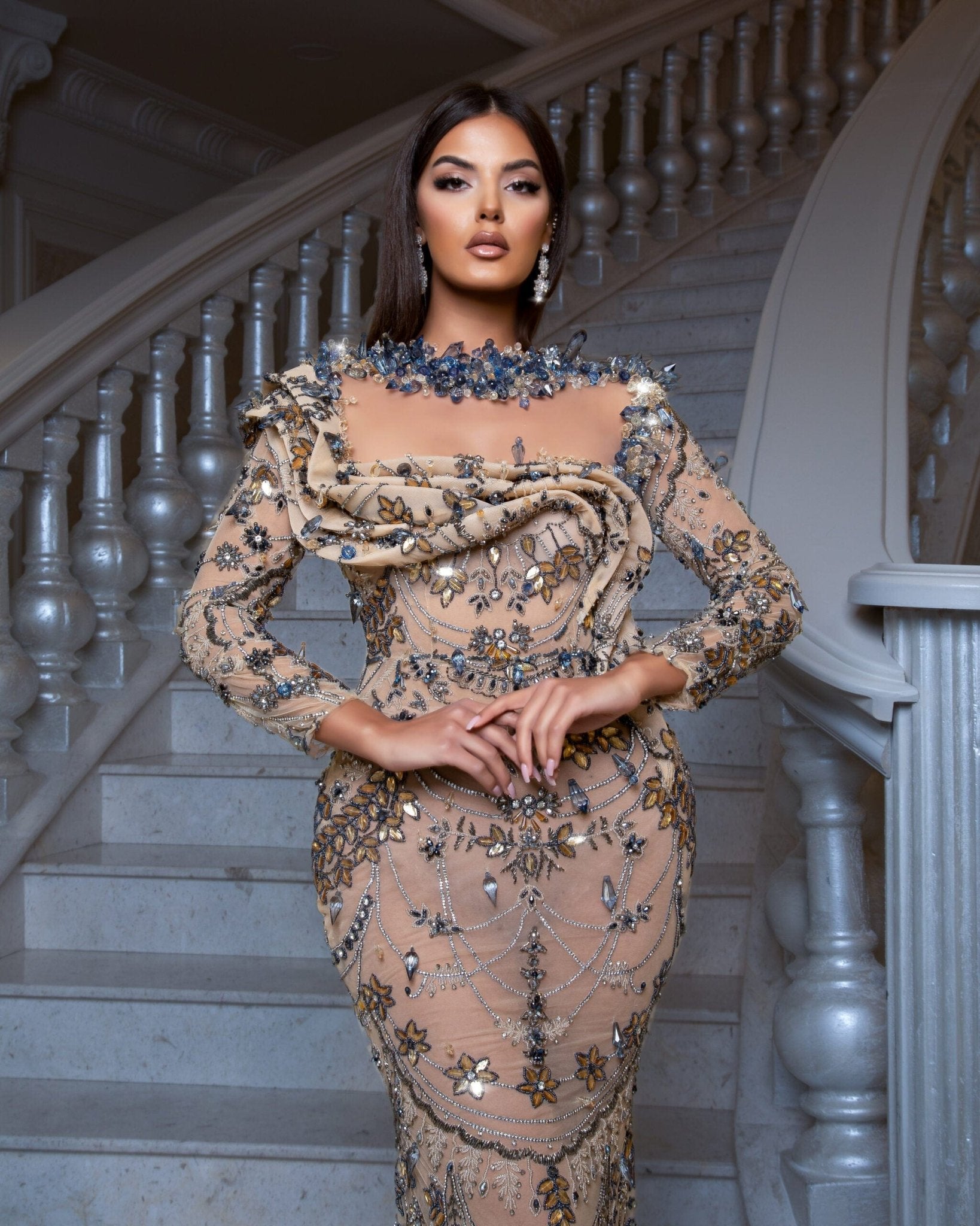 BeadsBeigeGoldWomen - Blini Fashion House