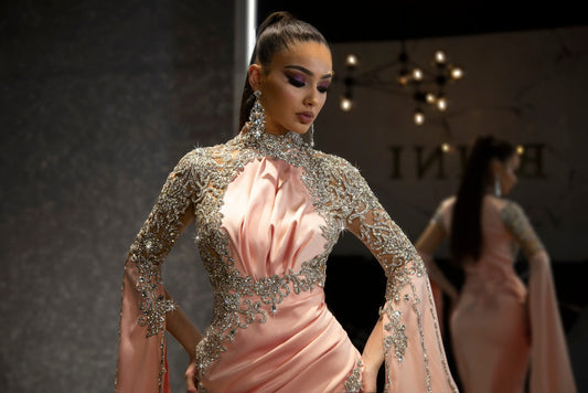 BeadsLong DressLuxoriousWomen - Blini Fashion House