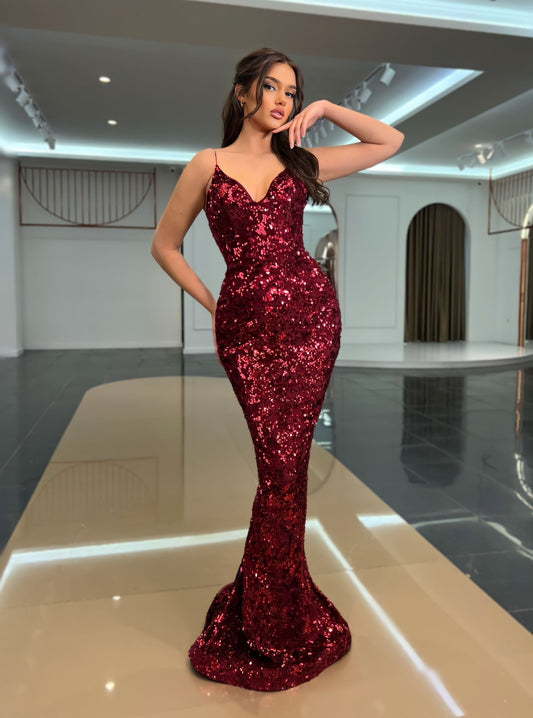 Long DressLuxoriousOpen ChestWomen - Blini Fashion House