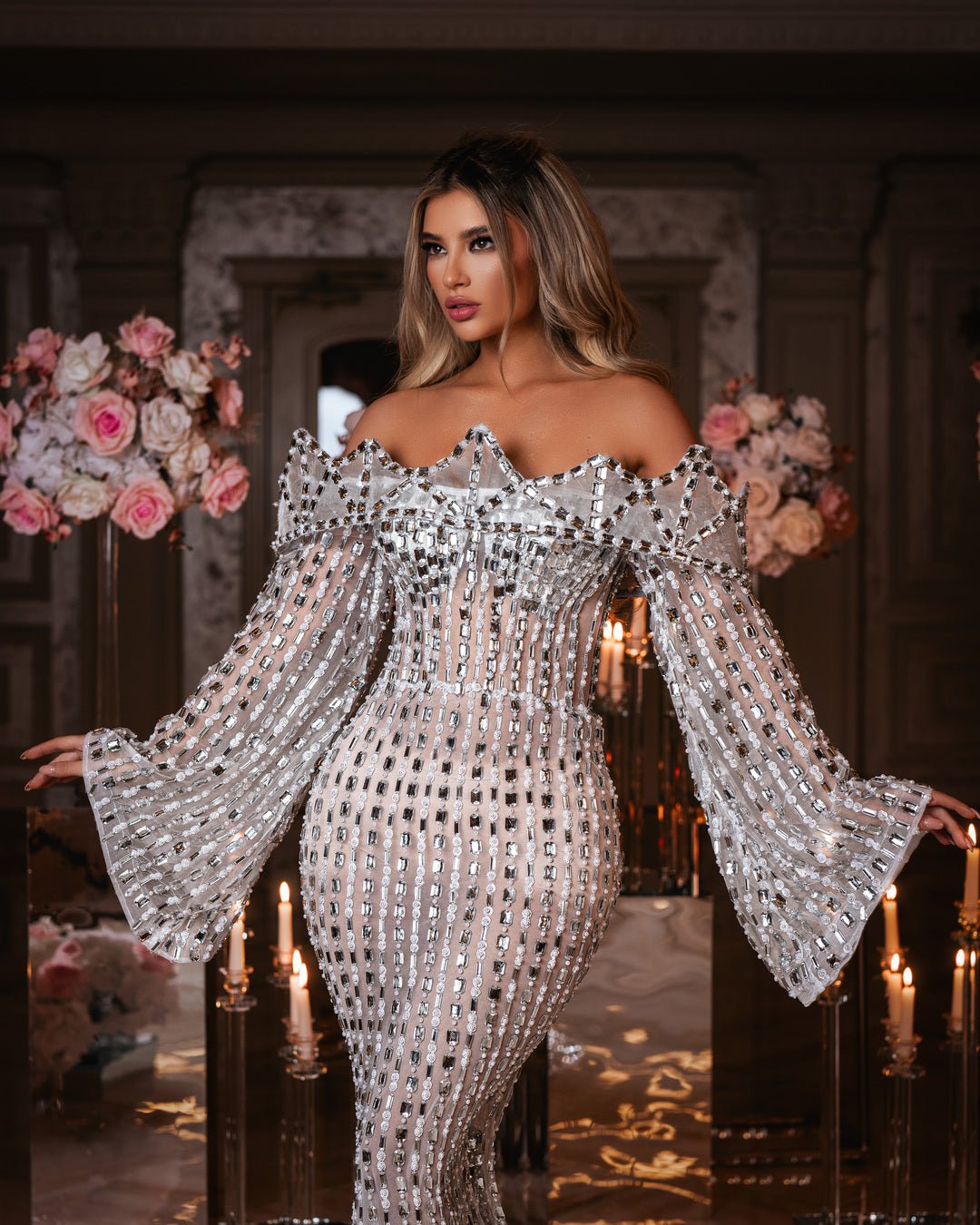 Bridal Dress Wedding Dress with Crystals Blini Fashion House
