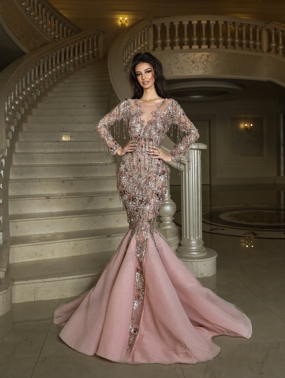 Long DressLuxoriousShineWomen - Blini Fashion House