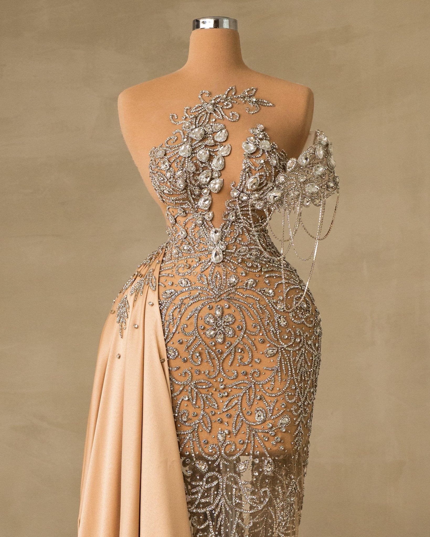Champagne silver dress sales