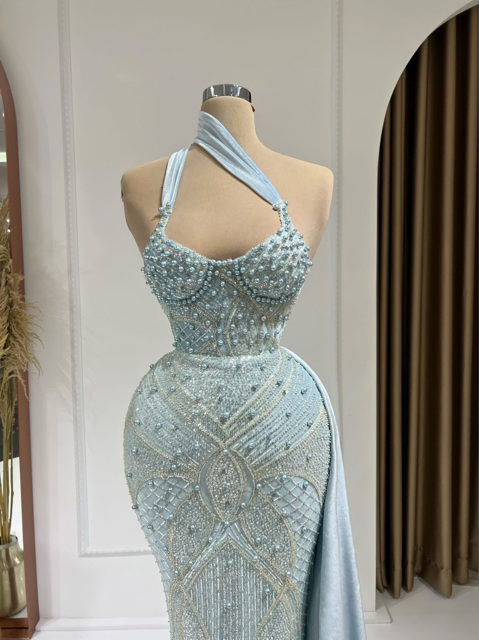 BeadsBlueLight BlueWomen - Blini Fashion House