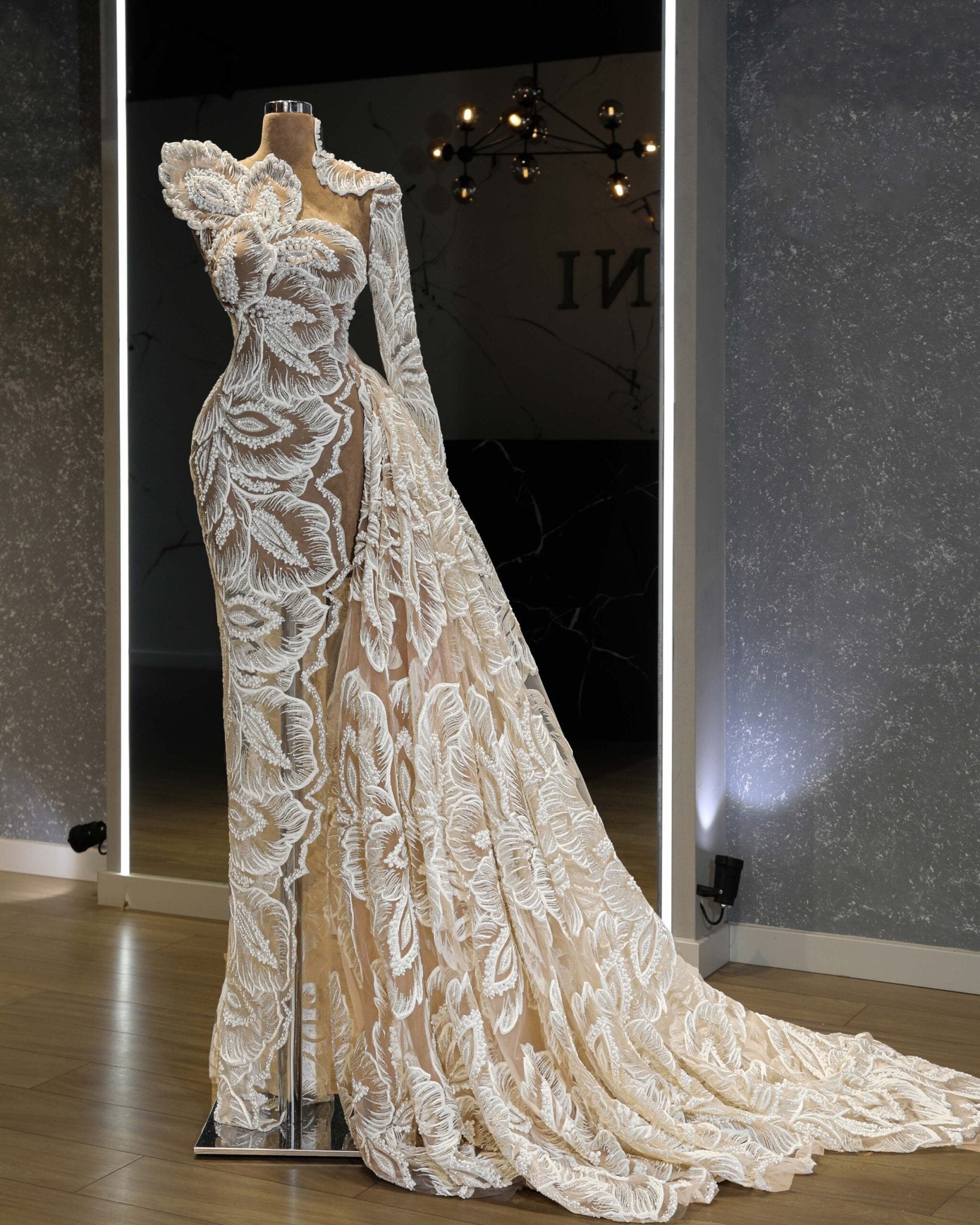 BridalDeep SlitGownWomen - Blini Fashion House