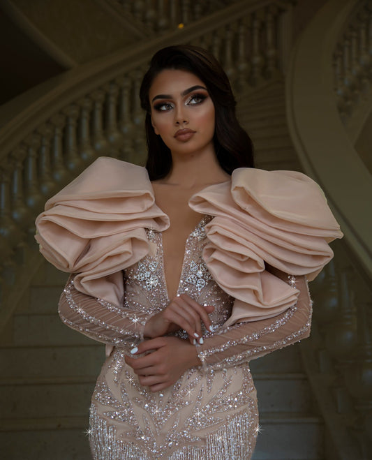 Long DressLong SleevesSequinsWomen - Blini Fashion House