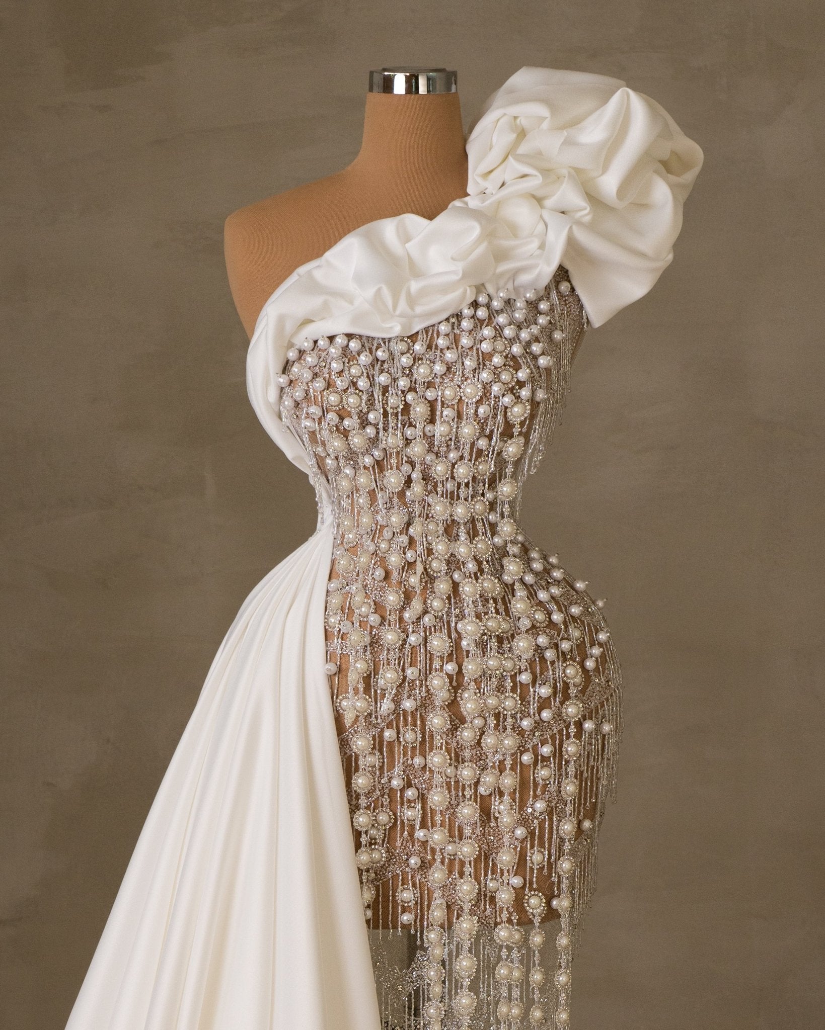 Bridal Dress Wedding Dress with Pearls Blini Fashion House