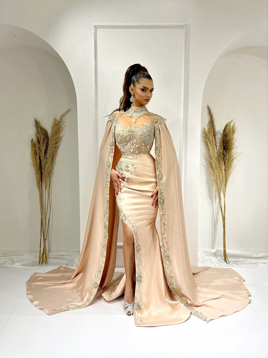 BeadsLong DressLong SleevesWomen - Blini Fashion House