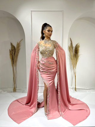 BeadsLong DressLong SleevesWomen - Blini Fashion House