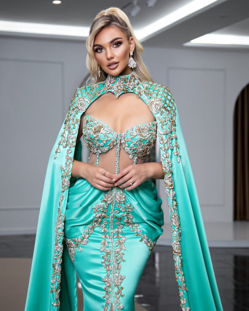 AquaBeadsCapeWomen - Blini Fashion House