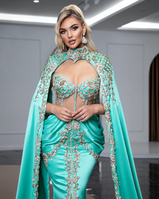 AquaBeadsCapeWomen - Blini Fashion House