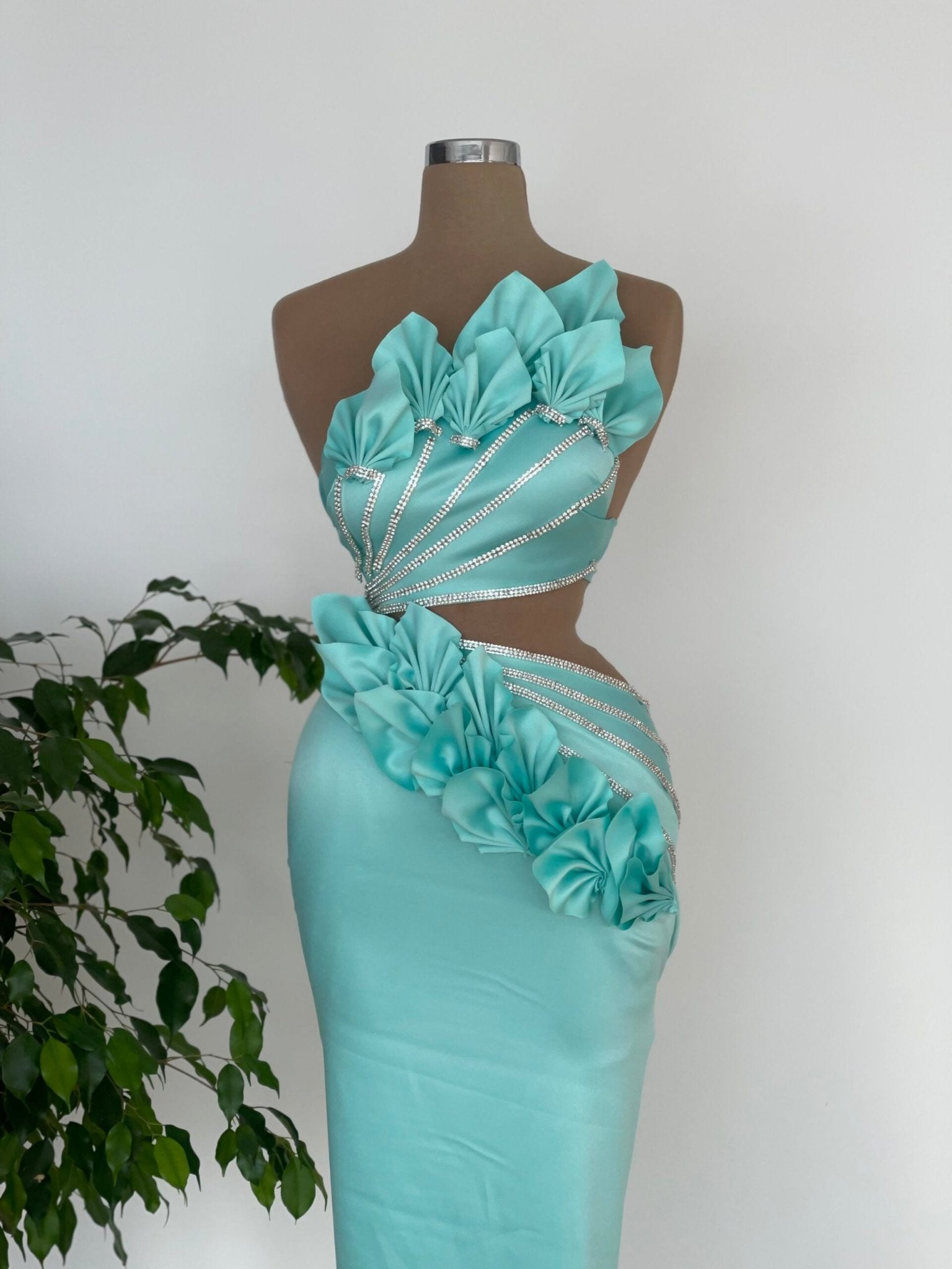 AquaGownLong DressWomen - Blini Fashion House