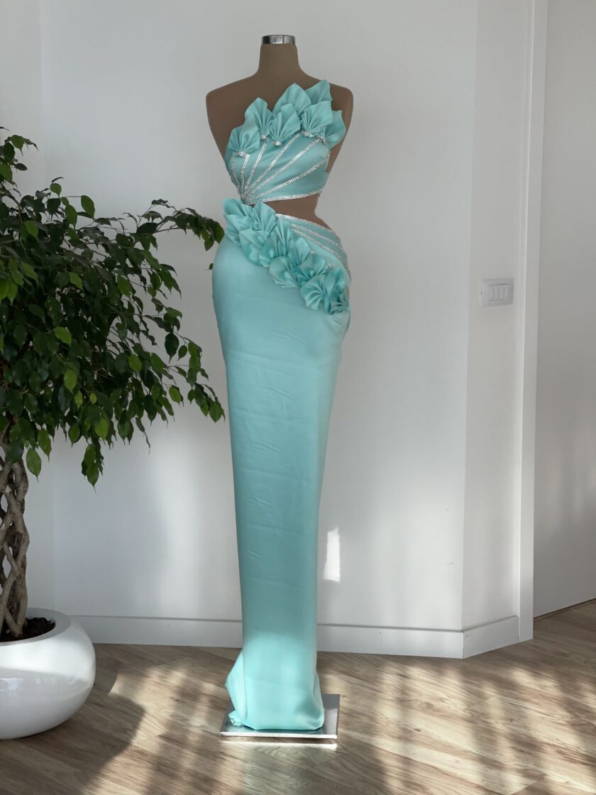 AquaGownLong DressWomen - Blini Fashion House