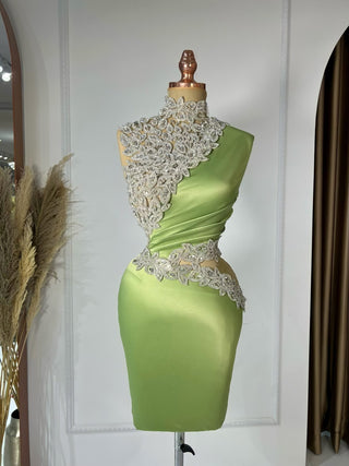 BeadsCocktail DressGreenWomen - Blini Fashion House