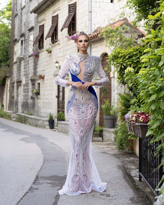 Nerima Chest Cut-Out Dress Tassel Embellishments