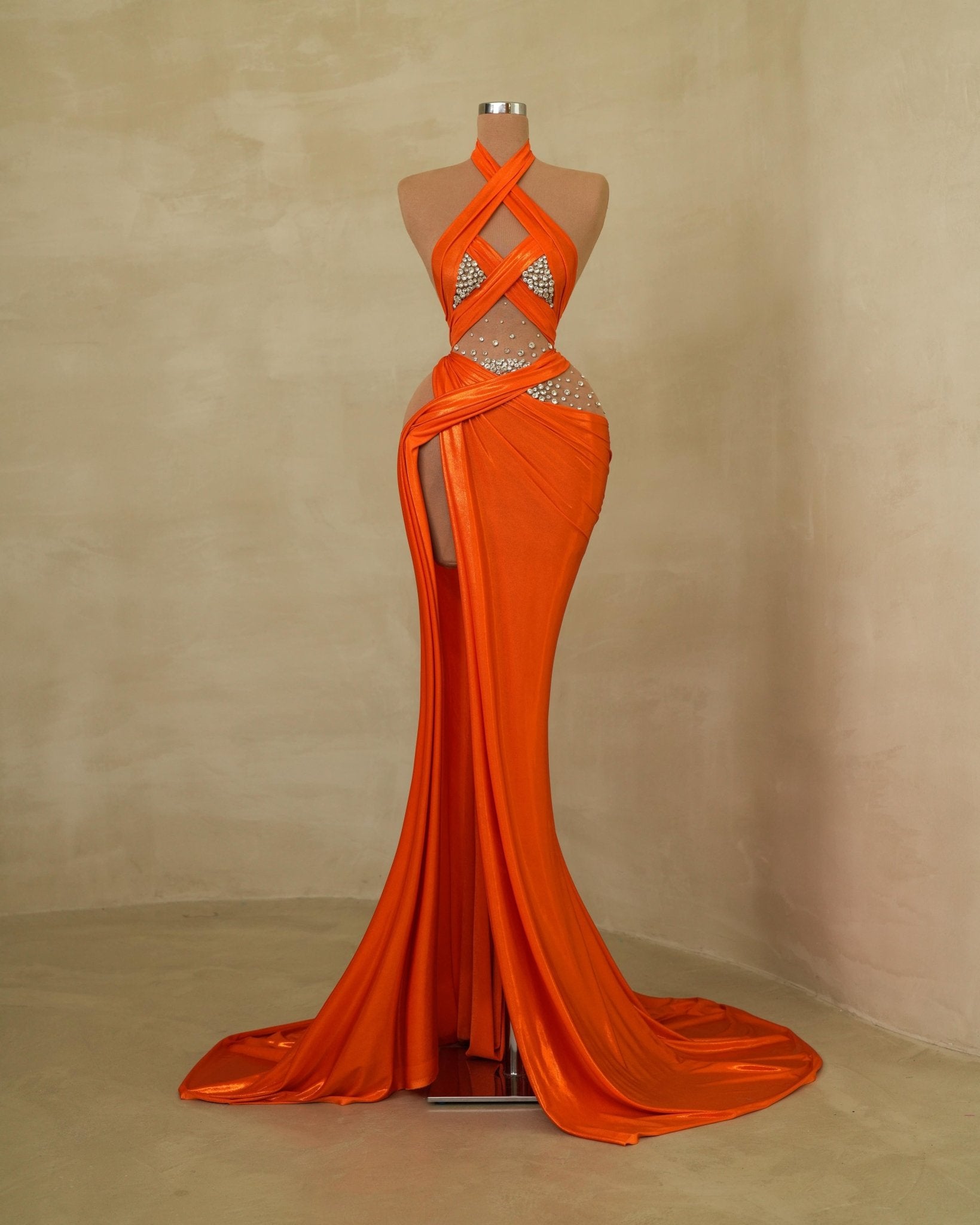 CrystalsCut in ChestDeep Cut In WaistWomen - Blini Fashion House