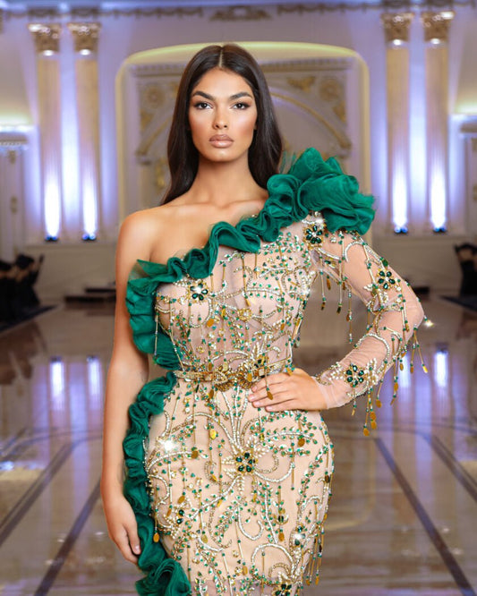 BeigeDeep SlitGreenWomen - Blini Fashion House