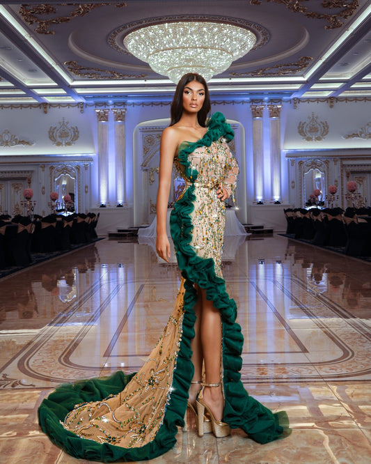 BeigeDeep SlitGreenWomen - Blini Fashion House