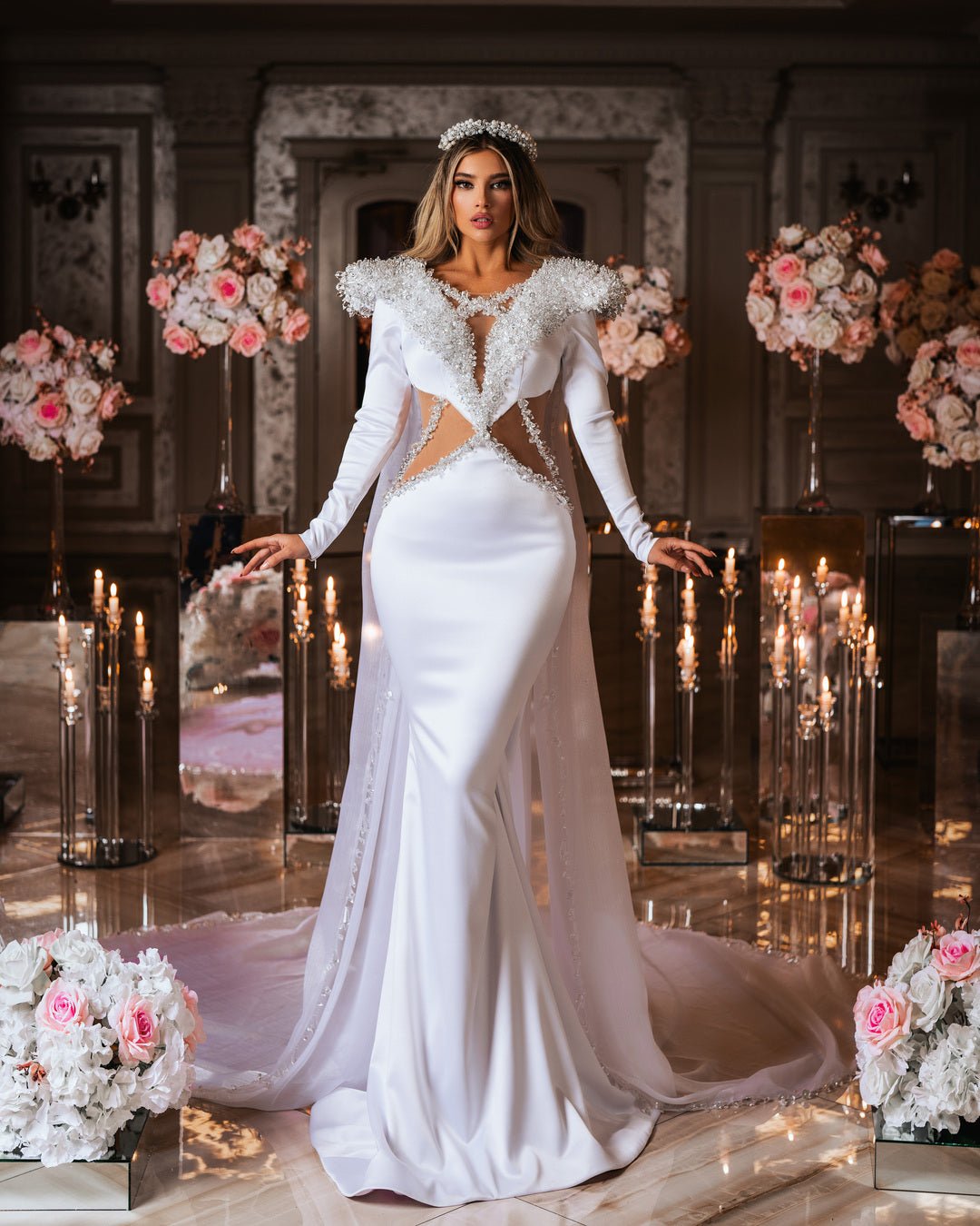 Bridal Dress Wedding Dress with Crystals Blini Fashion House