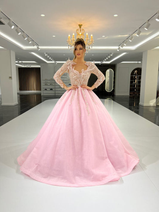 Layered TulleLong DressLuxoriousWomen - Blini Fashion House