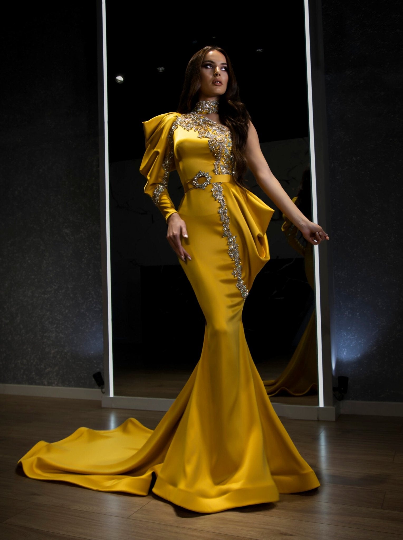 BeadsLong DressLuxoriousWomen - Blini Fashion House