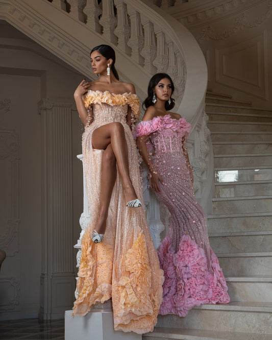 CrystalsLayered TulleLight PinkWomen - Blini Fashion House