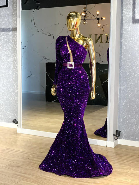 Long DressLuxuriousSequinsWomen - Blini Fashion House