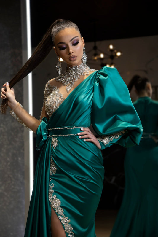 BeadsLong DressLuxoriousWomen - Blini Fashion House