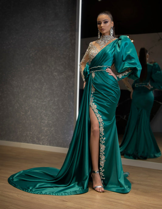 BeadsLong DressLuxoriousWomen - Blini Fashion House