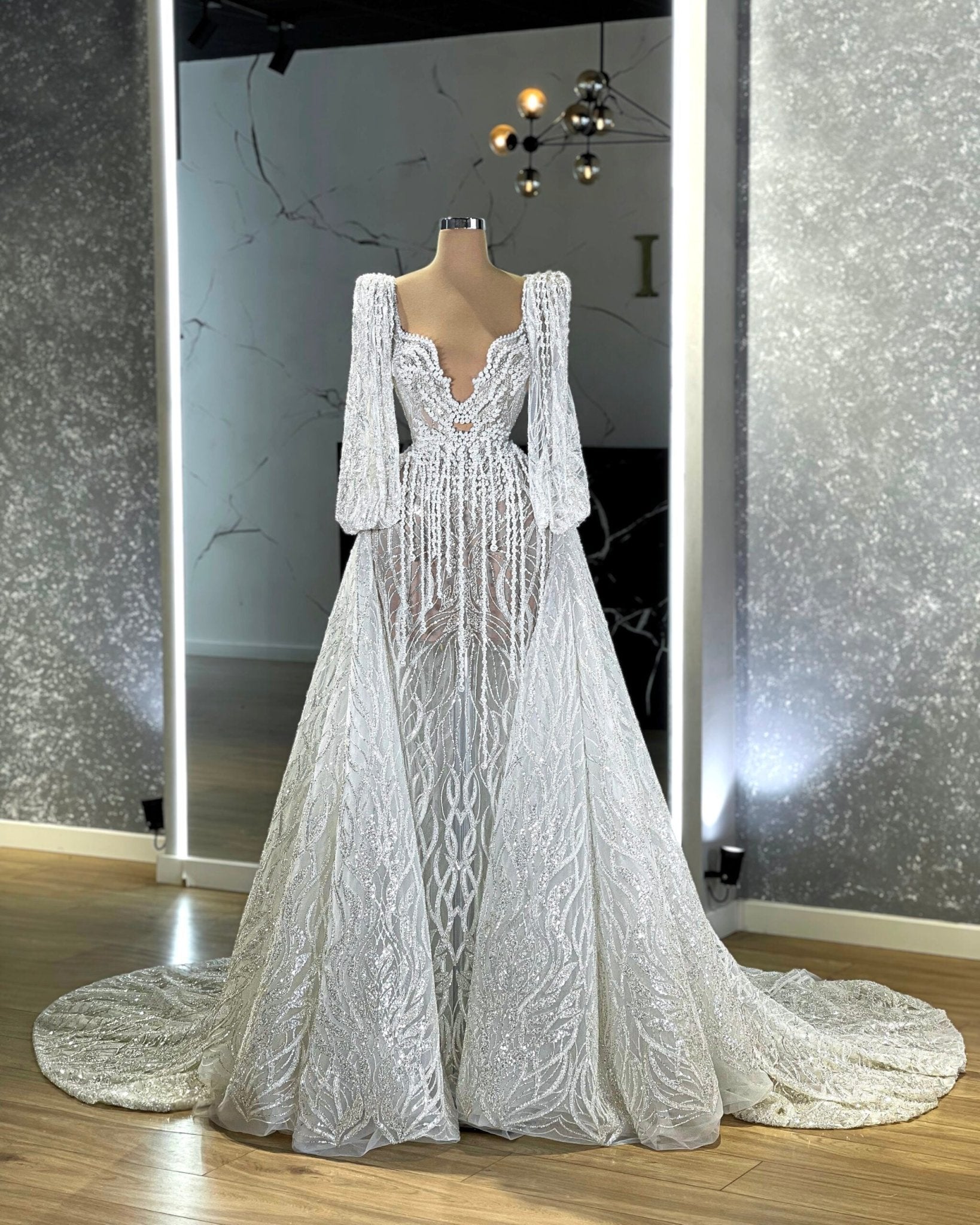 GownLuxoriousOverskirtWomen - Blini Fashion House