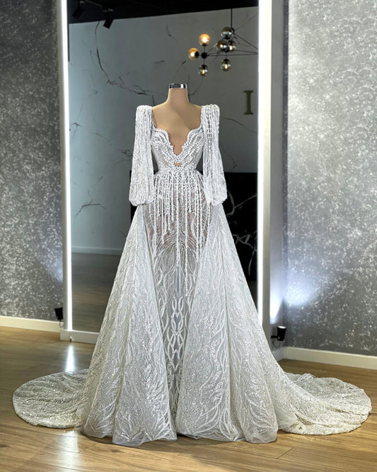 GownLuxoriousOverskirtWomen - Blini Fashion House