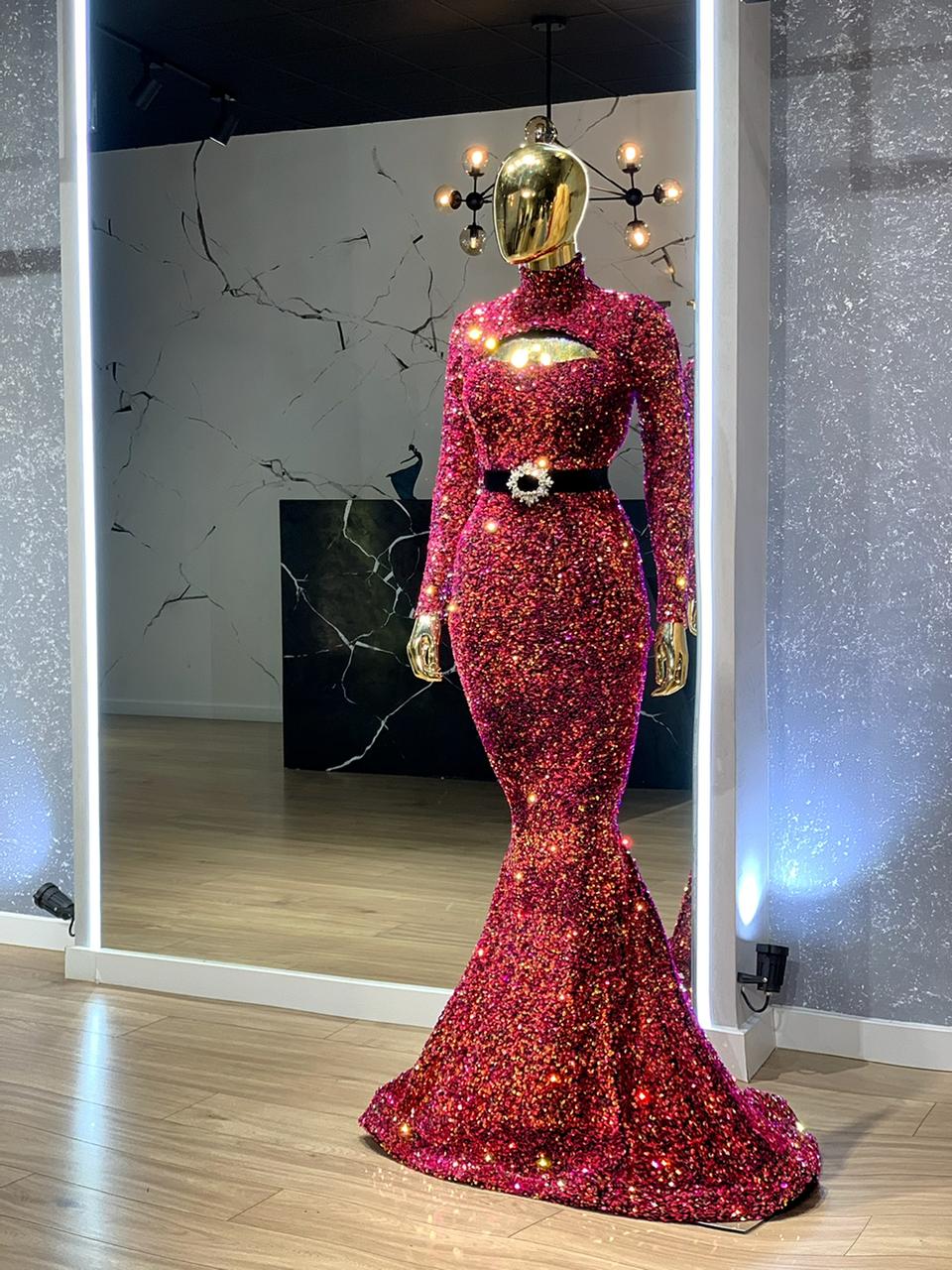 Long SleevesLuxuriousSequinsWomen - Blini Fashion House